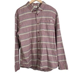Vans Men’s Striped Long Sleeve Casual Button Shirt